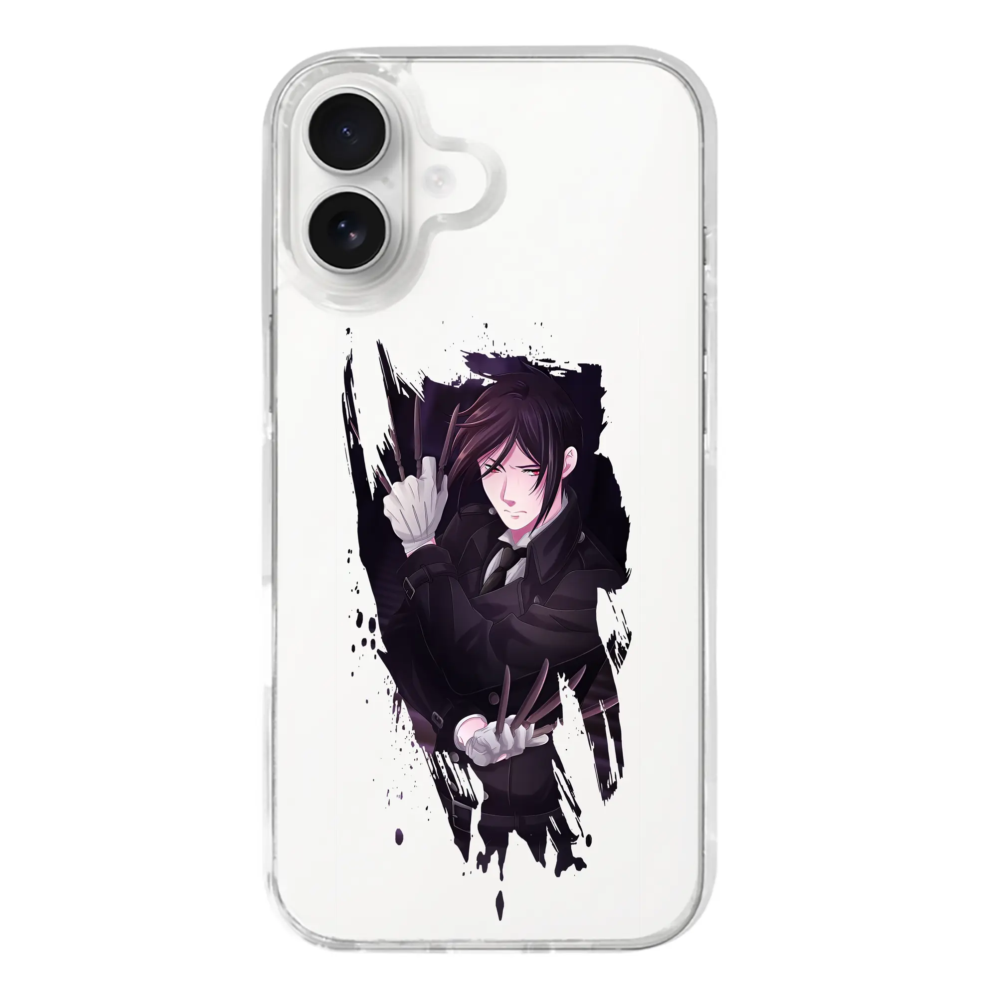 黒執事 グッズ,セバスチャン・ミカエリス - iPhone 17シリーズ 透明スマホケース – 薄型・耐衝撃・精密フィット保護カバー